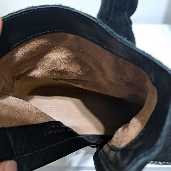 Bernardo Norwich Leather Suede Western Goth Ankle Boots Black Size 7 - Picture 12 of 13